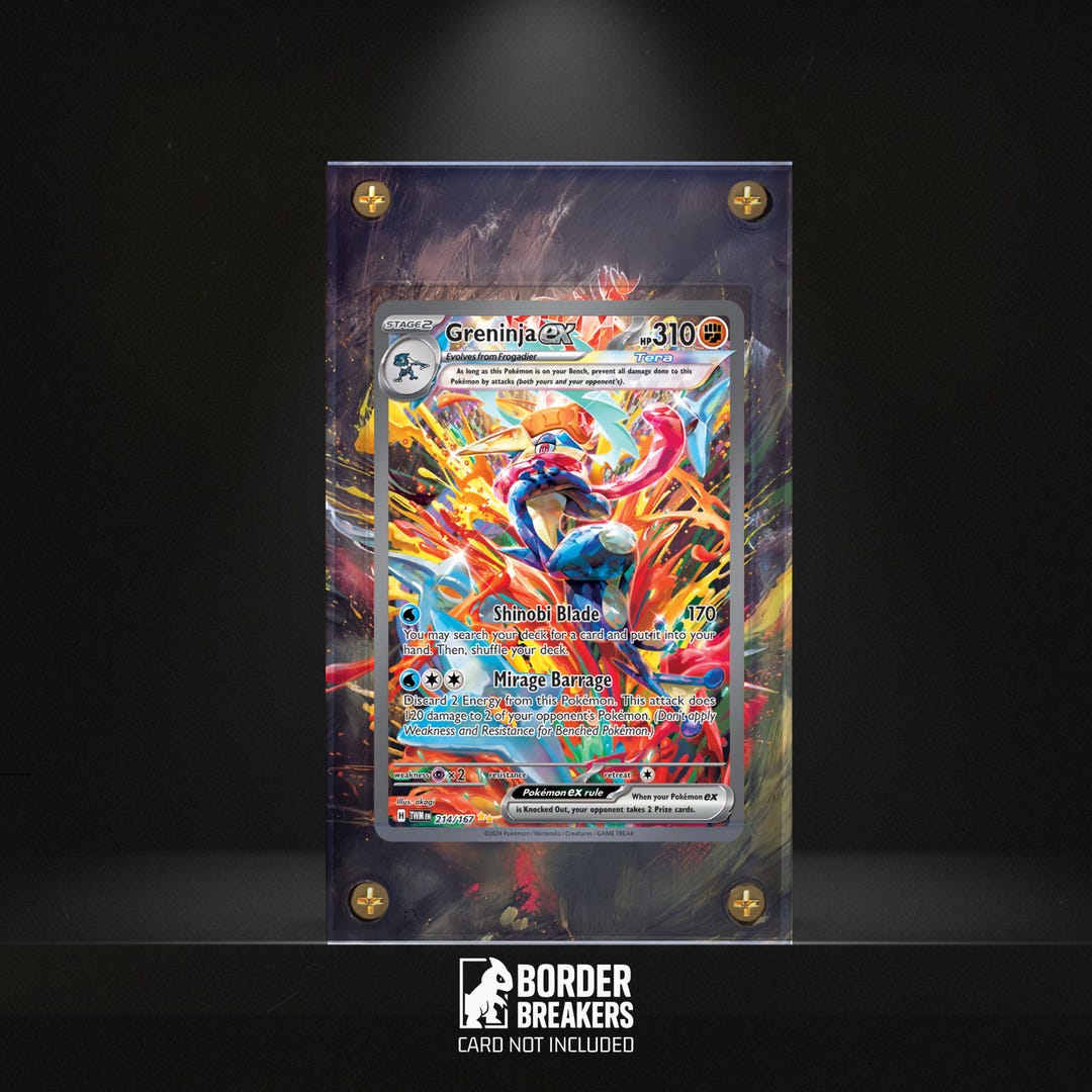 Greninja Ex 214/167 Pokémon Extended Art Display Case - Magnetic
