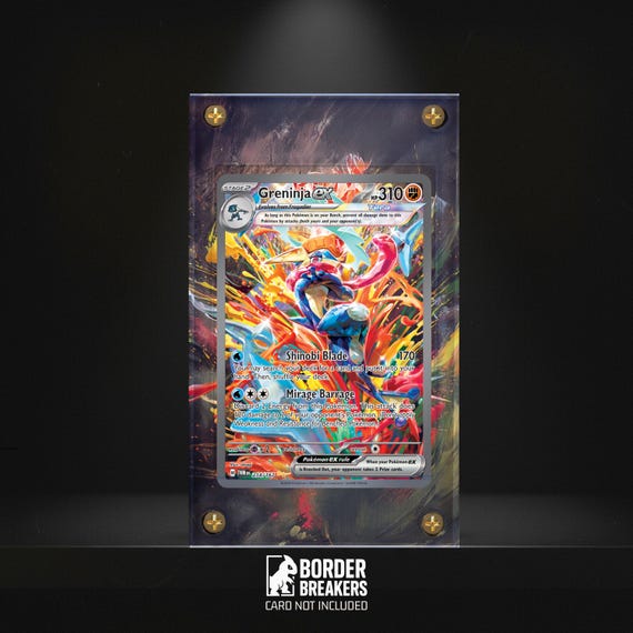 Greninja Ex 214/167 Pokémon Extended Art Display Case - Magnetic