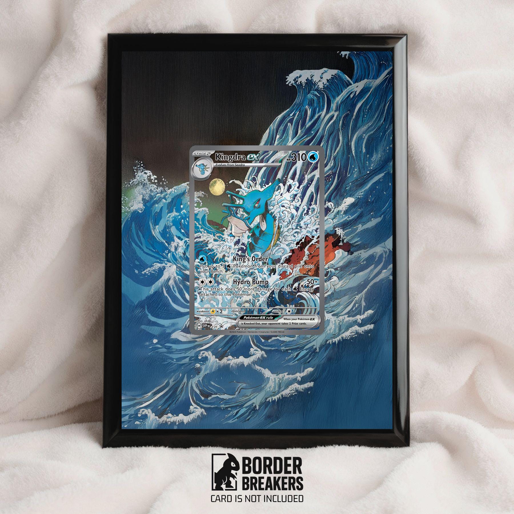 Kingdra Ex 131 Promo Pokémon Extended Art Frame - Scarlet & Violet