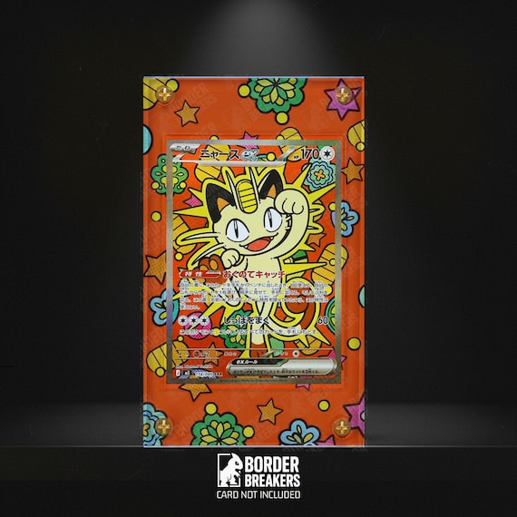 121/088 Meowth Ex Pokémon Card Extended Art Display Case