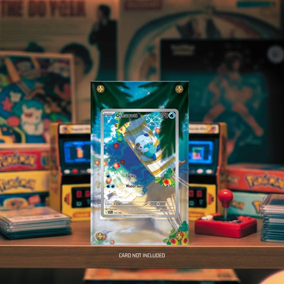 Oshawott 105/086 Pokémon Extended Art Artwork Display Case
