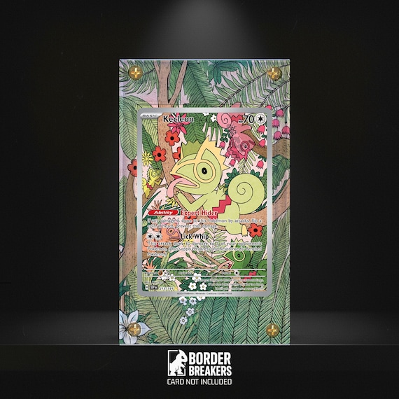 Kecleon 213/197 Pokmon Card Extended Art Display Case - Magnetic/screw/standing - Surging Sparks- Border Breakers - Etsy Kecleon 213/197 Pokmon Card Extended Art Display Case - Magnetic/screw/standing - Surging Sparks- Border Breakers - Etsy