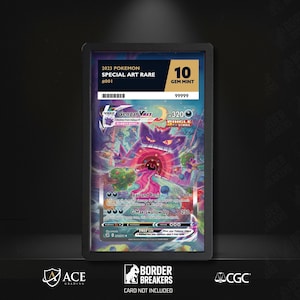 Gengar VMAX 271/264 Pokémon Slab Skin | ACE CGC Graded Card Display Insert | Extended Art Slab Backing