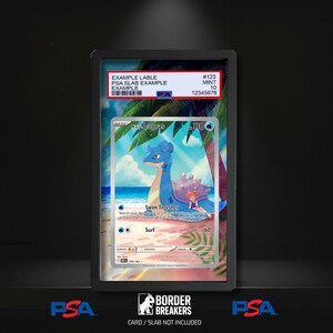 Mistys Lapras 194/182 Pokemon PSA Slab Skin | PSA Graded Card Display Front Insert | Extended Art Slab Front