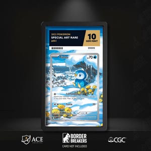 Piplup 098/094 Pokémon Slab Skin | ACE CGC Graded Card Display Insert | Extended Art Slab Backing