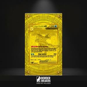 Mega Greninja 122/086 Pokémon Utökad Konstdisplay - Magnetisk/Skruv/Stående Fodral - Border Breakers