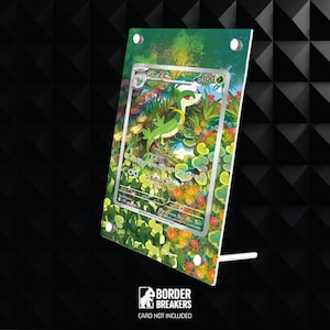 Vitrine d'illustrations étendue Servine 088/086 Pokémon - Magnétique/à vis/debout - Boulon noir - Brise-bordures