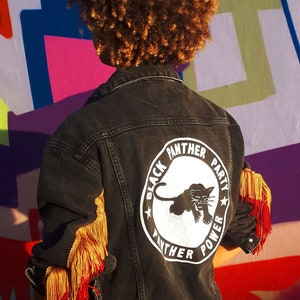 Black 2024 panther jacket
