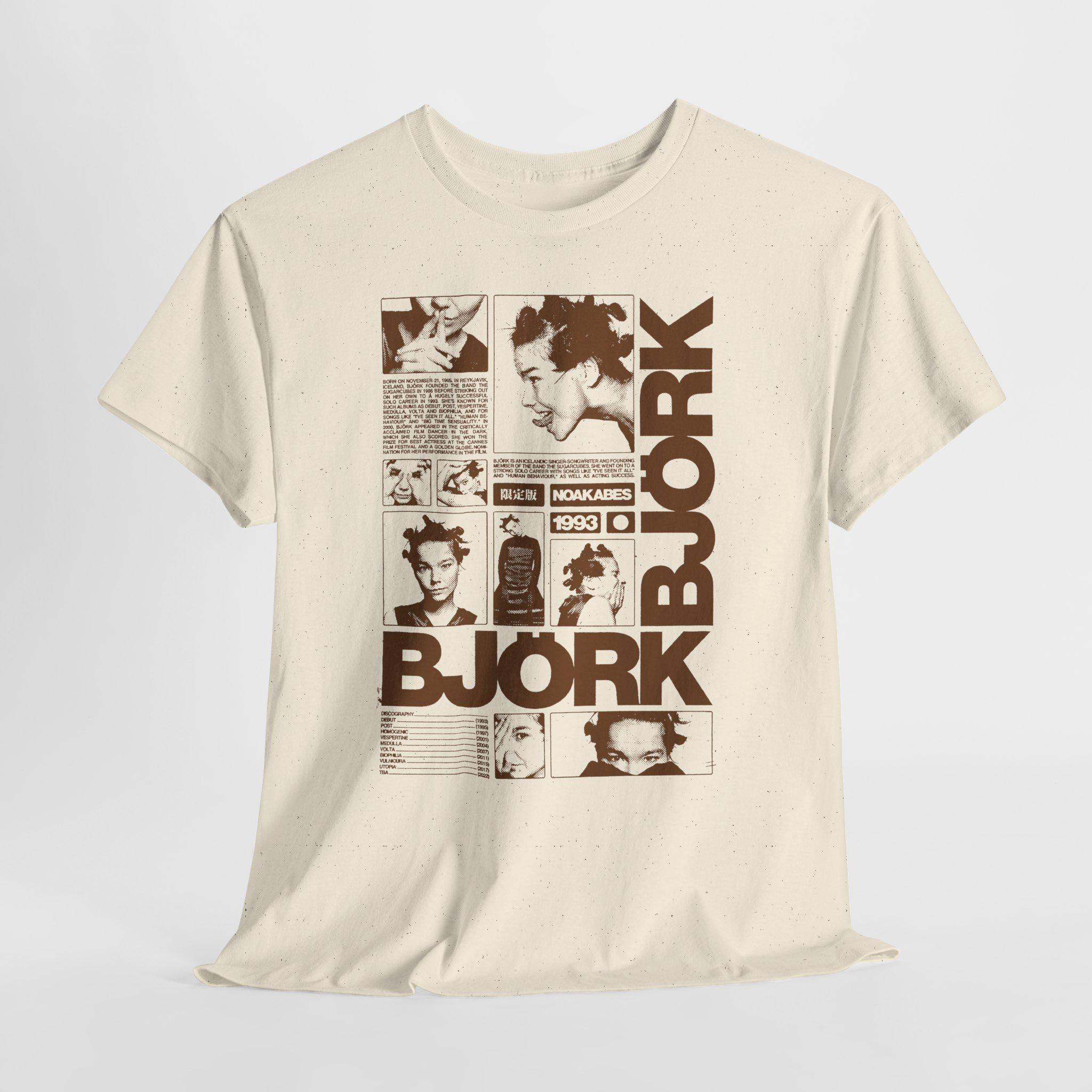 Björk Tee | 90s Unique Vintage Björk Magazine Snippet T-shirt