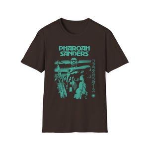Pharoah Sanders T-Shirt, Live 68', Free Jazz Legends, Spiritual Jazz, Collectors Value, Hand Printed - Creator Has a Master Plan, Jazz Tee, image 6