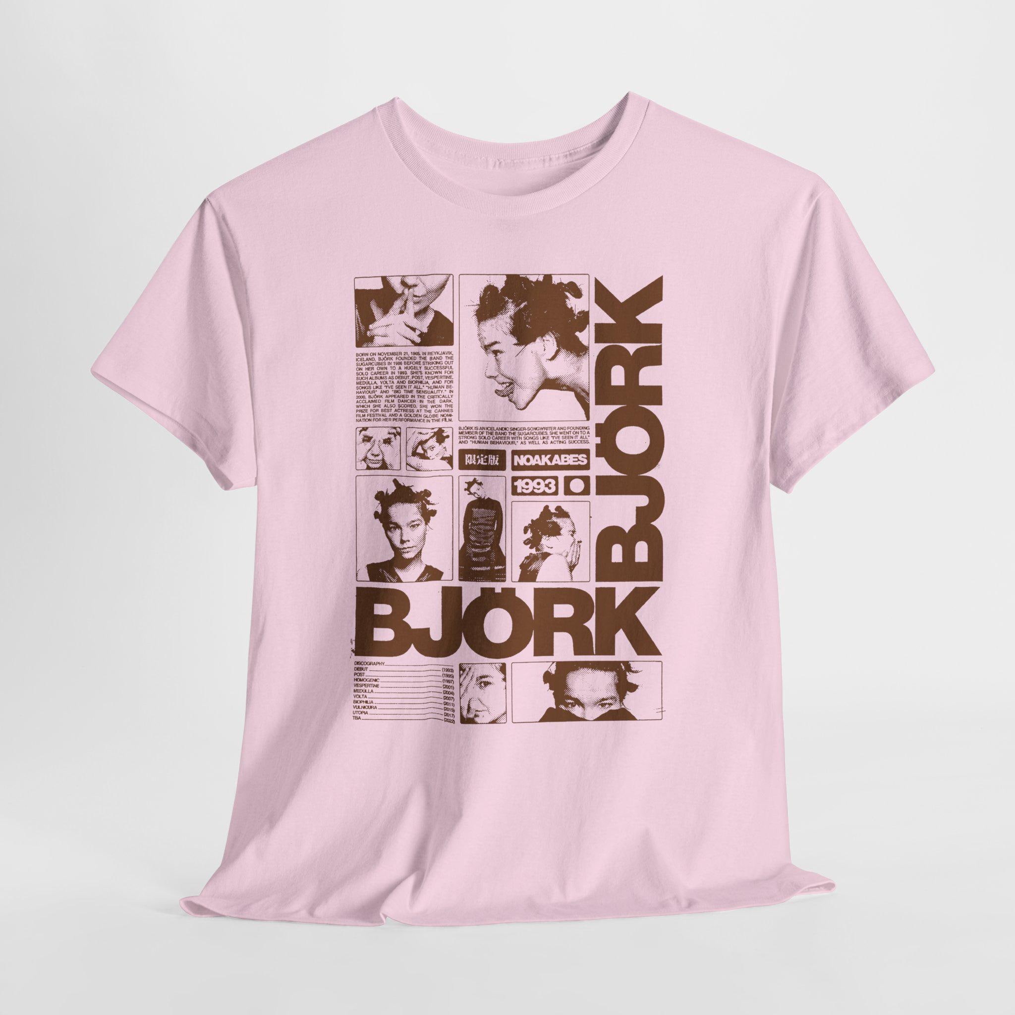 Björk Tee | 90s Unique Vintage Björk Magazine Snippet T-shirt