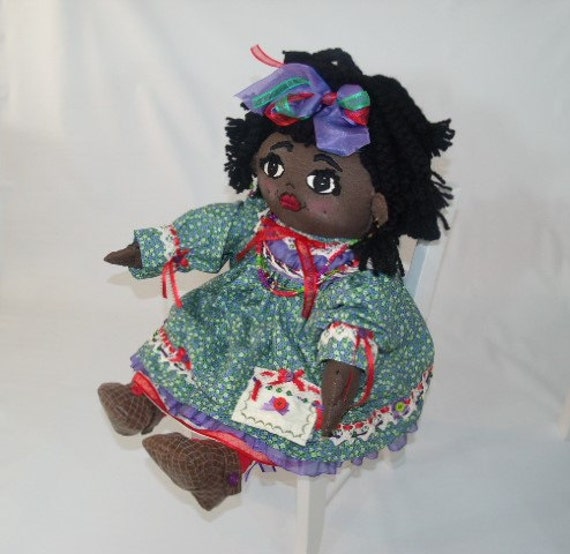 muñeca negra de trapo