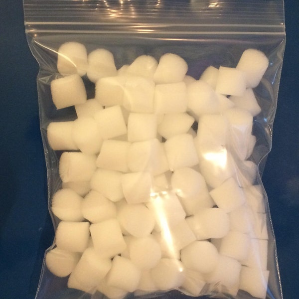 100 Pack Foam Replacement Plugs for Mycovation's Grain Spawn Lid for Mushroom Cultivation