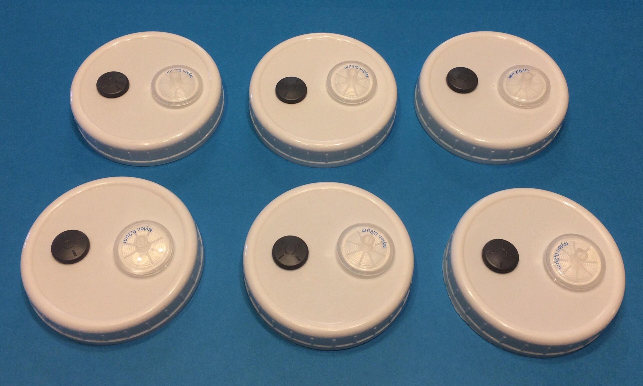 12 PK Mushroom Grain Spawn Injectable Mason Jar Lid Autoclave Safe Wide