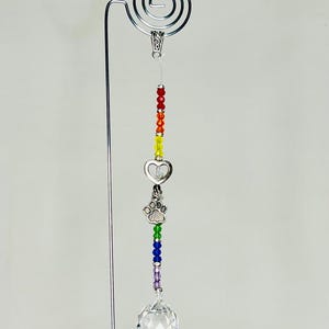 Charmed Rainbow Bridge Pet Memorial Plant Stake Suncatcher - Etsy