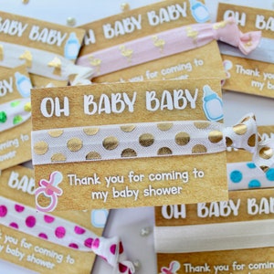 Baby Shower Favors Gender Reveal Party Gifts Baby Shower Bracelets Virtual Baby Shower Favors Baby Shower Party image 2