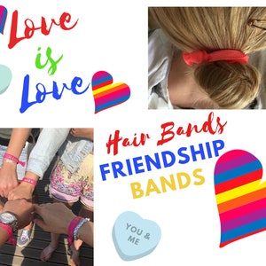 Rainbow Love is Love LGBT Wedding Party Gift Ideas Favours Wristbands Friendship Inspirational Gift Lesbian Gay Wedding LGBTQA image 4