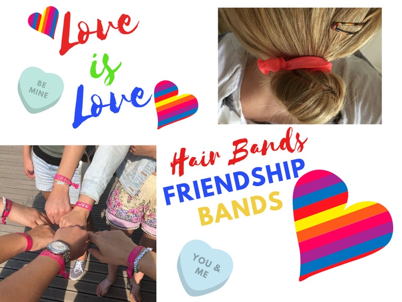 Rainbow LGBT Wedding Favors: Love is Love Friendship Wristband image 4