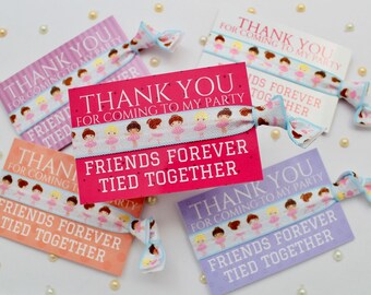 DANCERS Party Favours - Slumber Party - Party Favors - Thank You - Slumber Party Gifts - Party Bag Fillers - Friendship bands