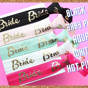BRIDE TRIBE Hen Party Wristbands HairTies Hen Party Gift Bag Filler Favour Ideas Bachelorette Bridal Shower Favor image 6