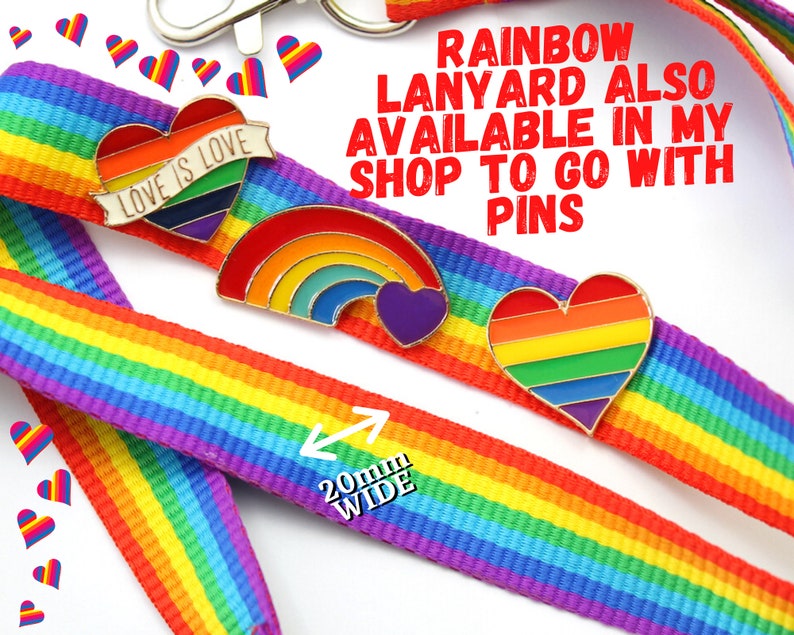 Rainbow Love is Love Pins Galentines Day Gift Birthday Etsy UK