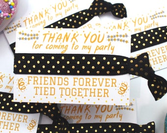 Gold Spotty Friendship Band: Party Favor Hair Tie