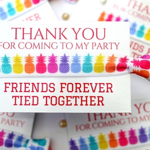 MULTICOLOURED PINEAPPLE Party Favours - Sleepover Slumber Party - Personalised Party Gifts - Party Bag Fillers - Party Gift Bag Ideas