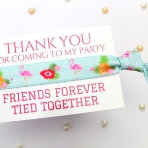 Pink Flamingos Party Favours Kids Sleepover Slumber Party Favors Thank You Gift ideas Personalised Party Bag Fillers Friendship Band Blue&Pineapple&Flam