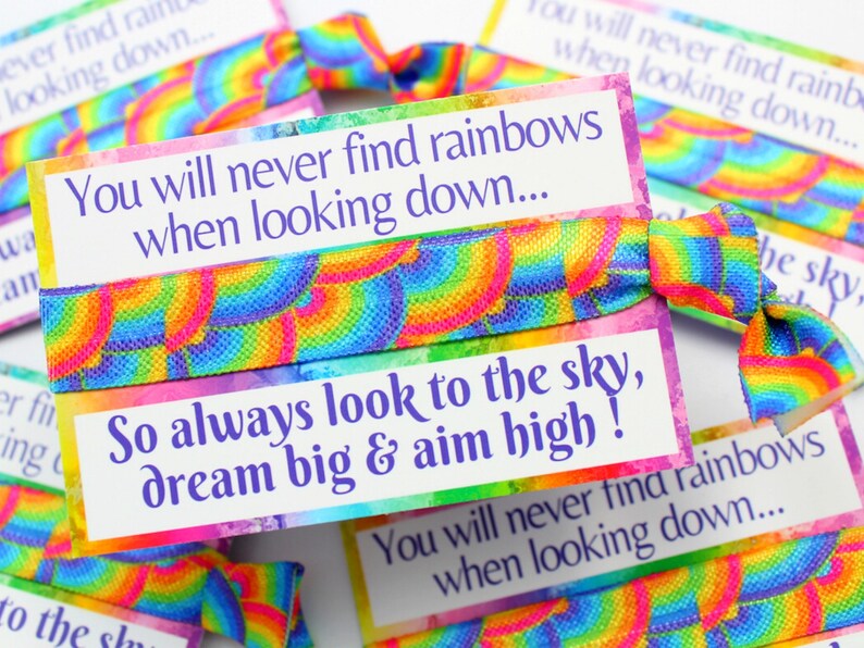 Rainbow LGBT Wedding Favors: Love is Love Friendship Wristband Little Rainbow Bands