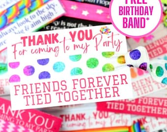 Party Favor Friendship Bands: Birthday Gift Bag Fillers