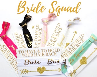 BRIDE SQUAD | Bride Tribe | Team Bride Wristbands | Hen Party Gift Bag Favour Bachelorette | Bridal Shower | Will you be my Bridesmaid Gift?