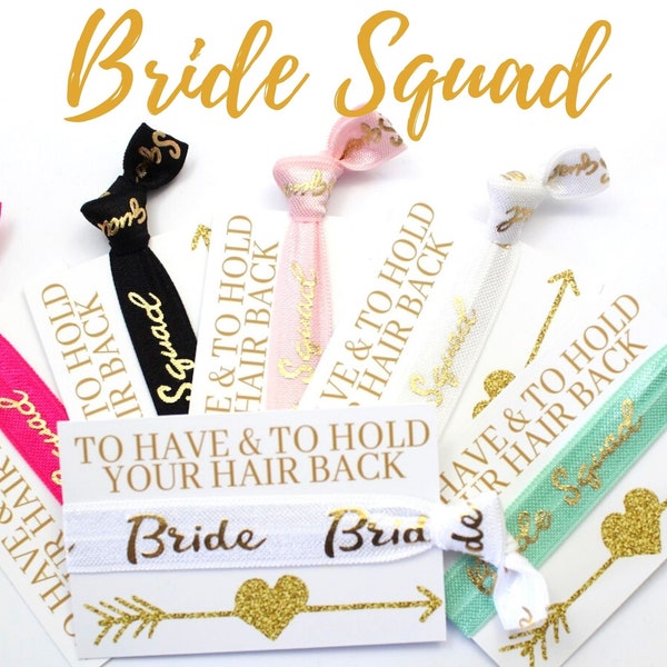 BRIDE SQUAD | Bride Tribe | Team Bride Wristbands | Hen Party Gift Bag Favour Bachelorette | Bridal Shower | Will you be my Bridesmaid Gift?