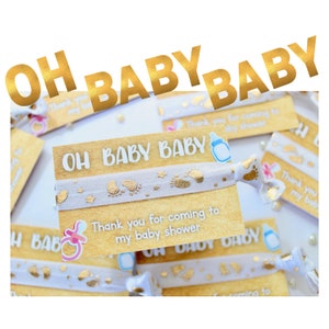 Baby Shower Favors Gender Reveal Party Gifts Baby Shower Bracelets Virtual Baby Shower Favors Baby Shower Party image 5