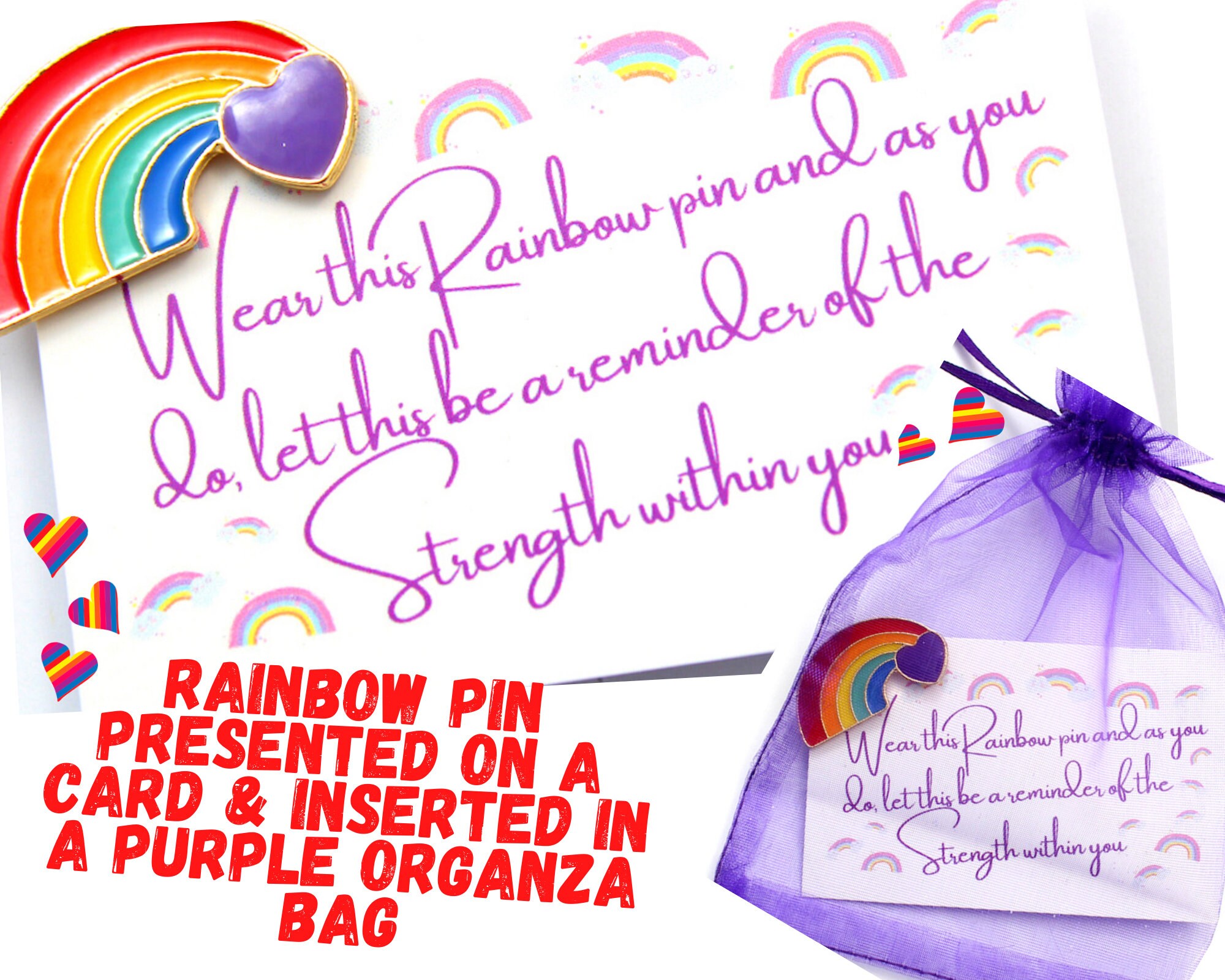 Rainbow Love is Love Pins Galentines Day Gift Birthday Etsy UK