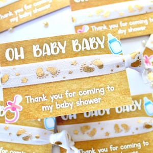 Baby Shower Favors Gender Reveal Party Gifts Baby Shower Bracelets Virtual Baby Shower Favors Baby Shower Party image 1