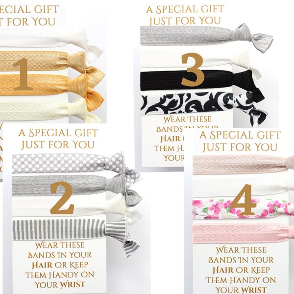 Birthday Party Bag Filler Gift ideas | Valentines Gift for her | Rainbow Friendship Band Hairties | Keyworker NHS Nurse Teacher