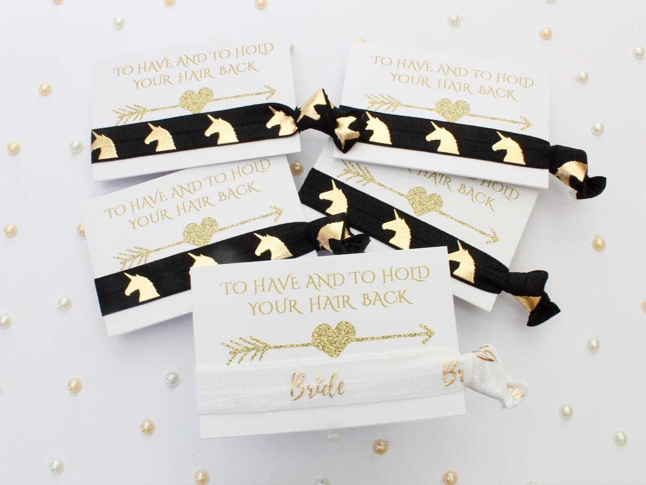 Bachelorette Gift Hair Tie Wedding Bridal Shower Hen Party Favour
