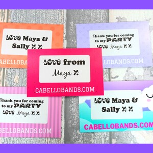 Pink Flamingos Party Favours Kids Sleepover Slumber Party Favors Thank You Gift ideas Personalised Party Bag Fillers Friendship Band image 4