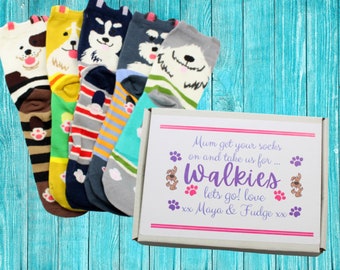 PERSONALISED Dog Mum gift ideas | Birthday gift Socks from your Dog | Wife, Girlfriend, Sister, Daughter, Mum, Best Friend, Bestie