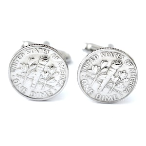 cuff links / Dime / coin / US / jewelry / coin cuff links / gift for him / for him / gift for men