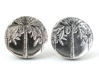 Pendientes de moneda / Pendientes de monedas / 10 fils / Moneda / Moneda / Irak / Pendientes / Pendientes / Joyas / Joyas