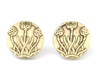 Pendiente de moneda / Pendiente de moneda / 3 peniques / Flor / Moneda / Moneda / GB / Pendiente / Pendiente / Joyas / Joyas