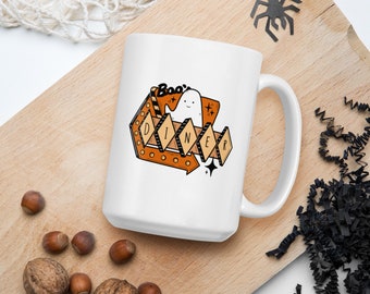 Boo Diner White glossy mug