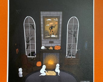 Haunted Room Square Art Print