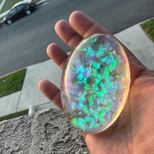 Replica della pietra preziosa fatata Arkenstone del Signore degli Anelli, ispirata al Hobbit, in miniatura verdastra, Baggins