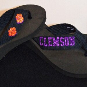 Clemson flip flops outlet