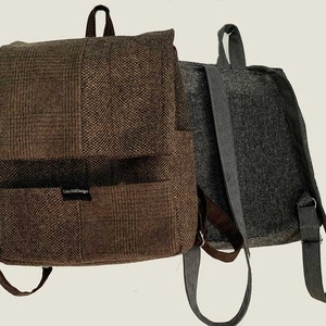 Up-cycled Wool Backpack