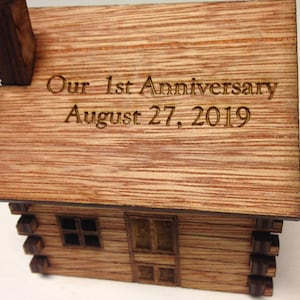Log Cabin /chimney Personalized  **** Buy one for 25 dollars or Buy 2 and get a third one FREE****