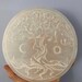 Etched Selenite Charging plate, Etched Tree of life, selenite slab, Selenite Slab, Celtic tree of life E100