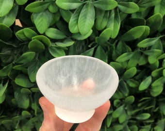 CrystalsAhoy 2” Selenite bowl, Charge & Cleanse your Tumbles, crystals and jewelry